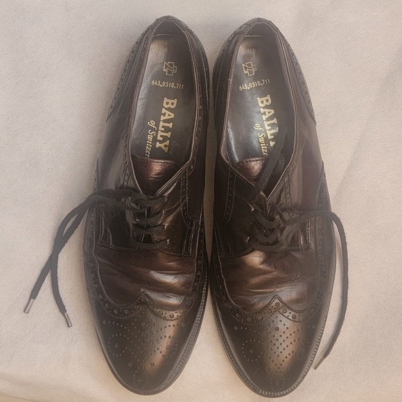 Bally Oxford men black shoes Size 8.5 main image 9